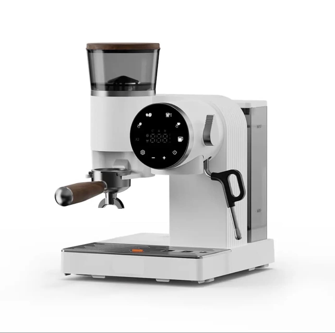 Compact Home Espresso & Grinder — White