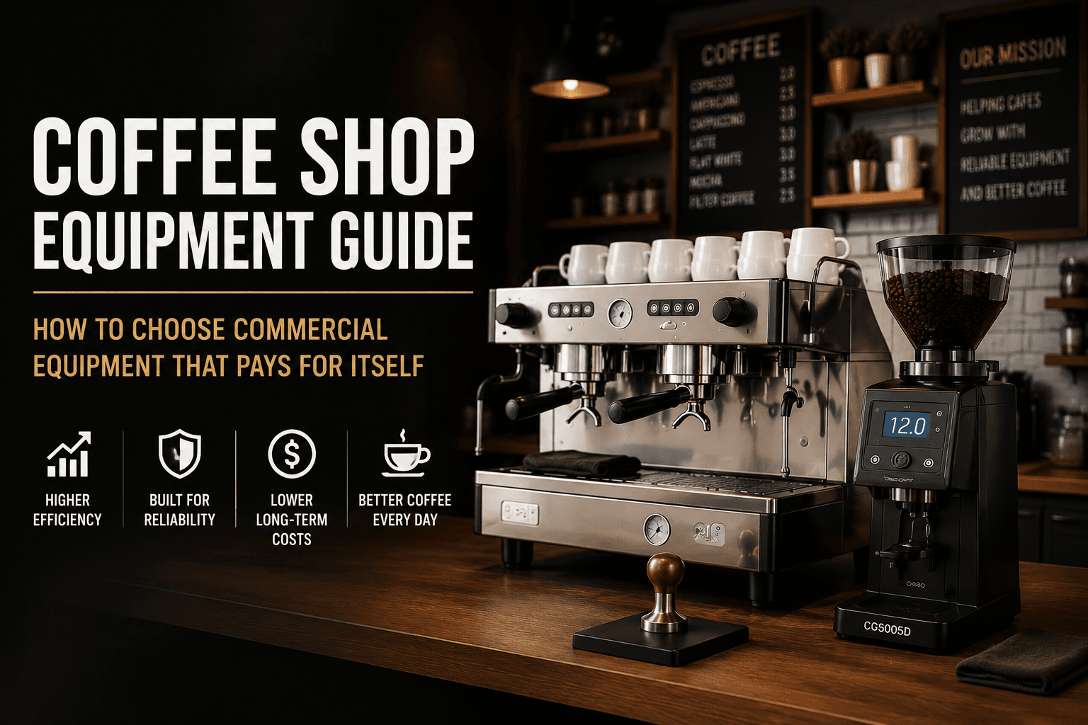 Coffee Shop Equipment Guide: How to Choose Commercial Equipment That Pays for Itself